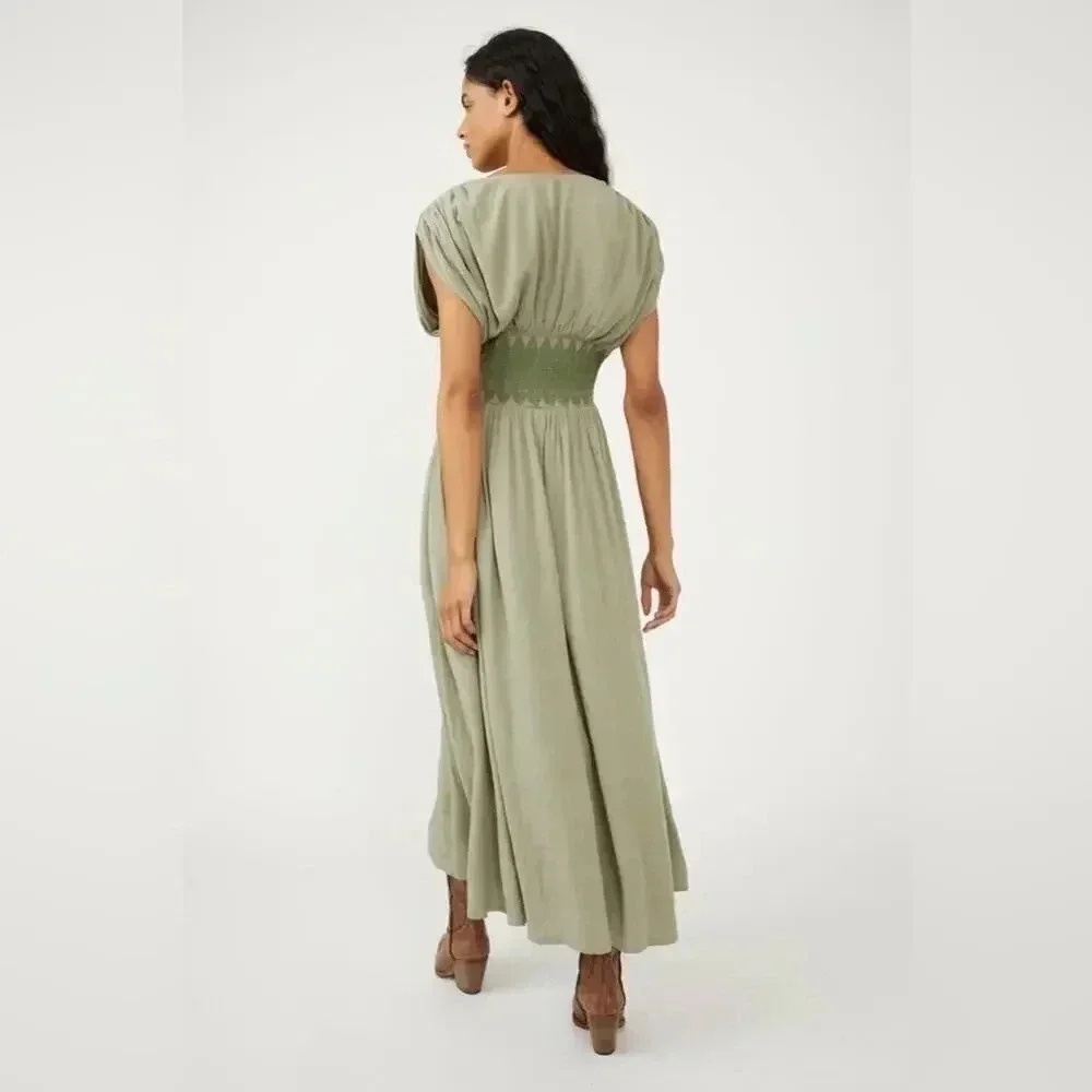 FREE PEOPLE DEVON MAXI DRESS SMALL